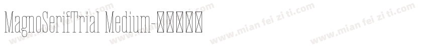 MagnoSerifTrial Medium字体转换